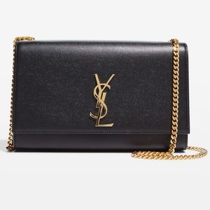 Saint Laurent Medium Kate Grain de Poudre Shoulder Bag